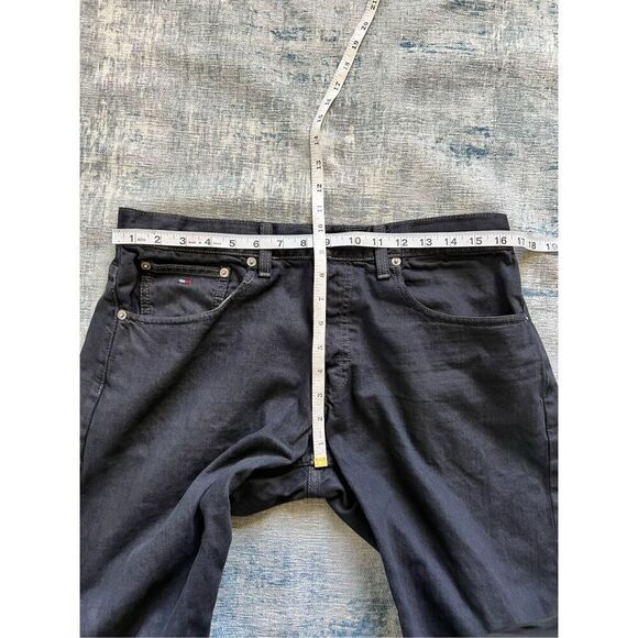 Hilfiger Dark Wash Red Label Premium Vintage Denim Button Fly Jeans 33 x 31 - Picture 8 of 10